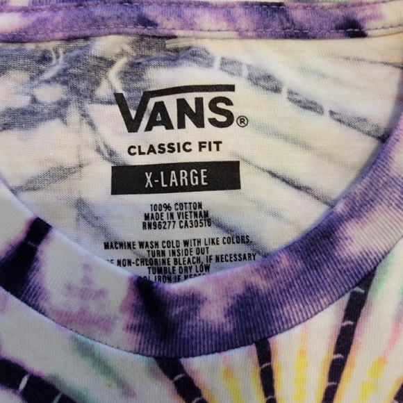 BRAND NEW Vans Tie-Dyed Long-Sleeve Crewneck Men's Size XL - Picture 4 of 5